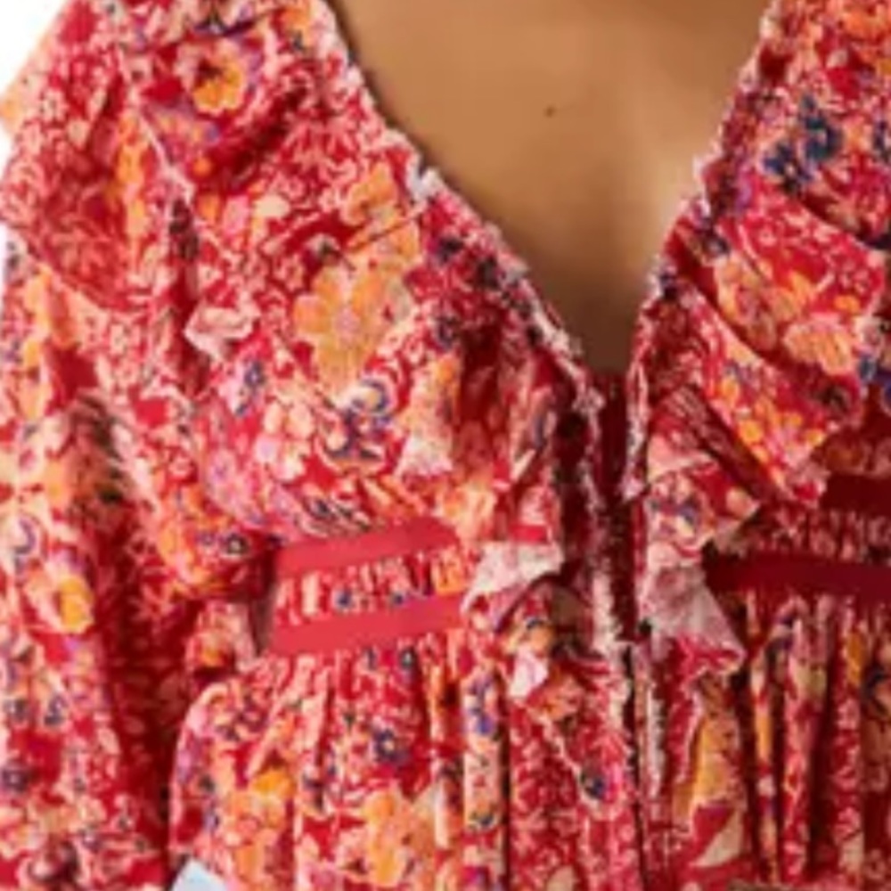 FREE PEOPLE Rudi ruffled crop - Picture 2 of 10